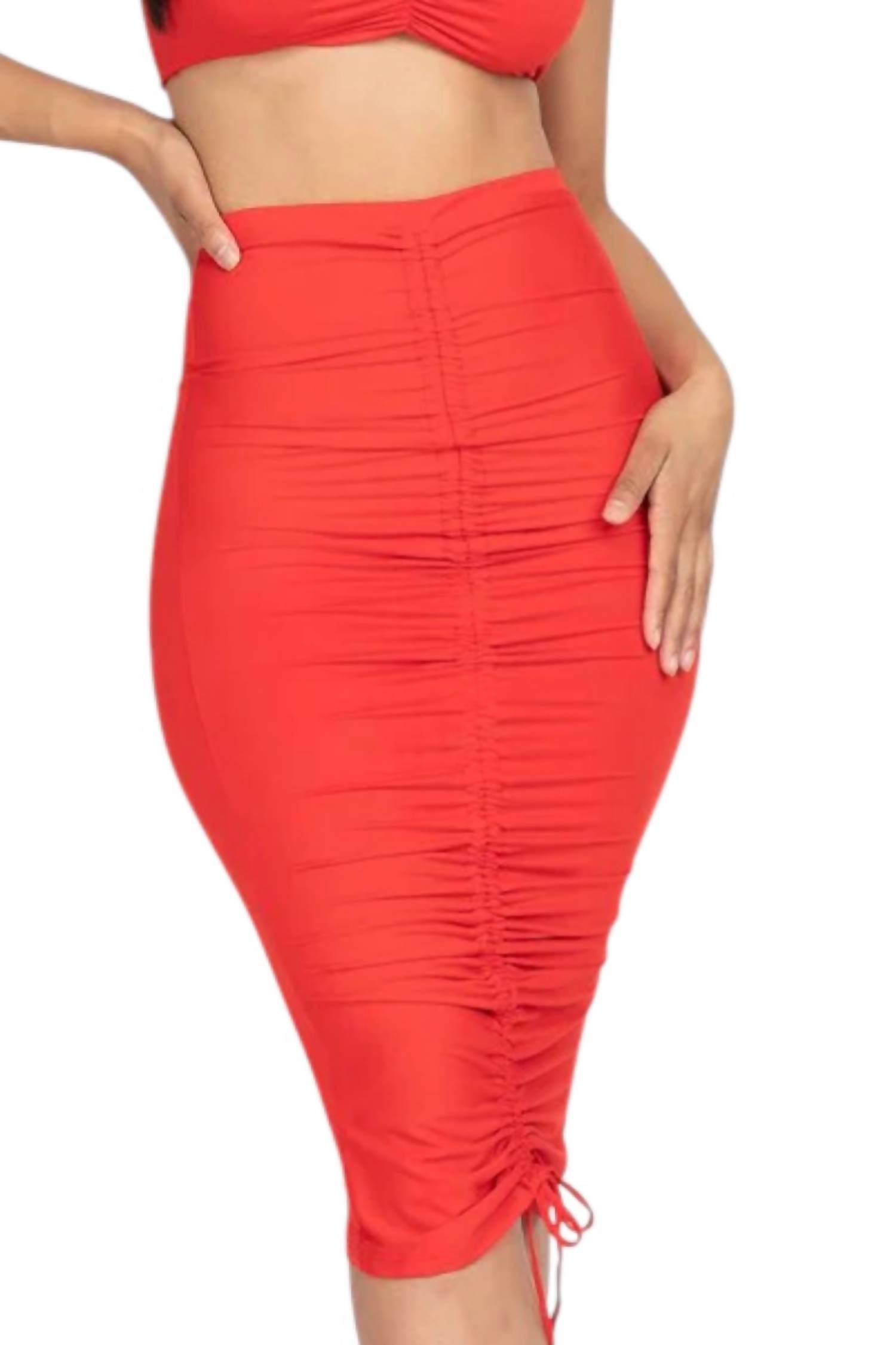 Capella - Savage Tube Top And Midi Skirt Set