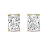 Diana M Jewels - Women's Radiant Lab-grown Diamond Stud Earrings (8.00 Tcw) - Elegant Plus