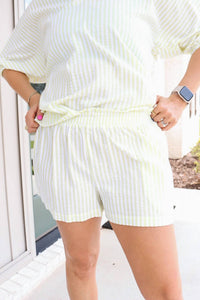 Adrienne - Cassie Stripe Shorts