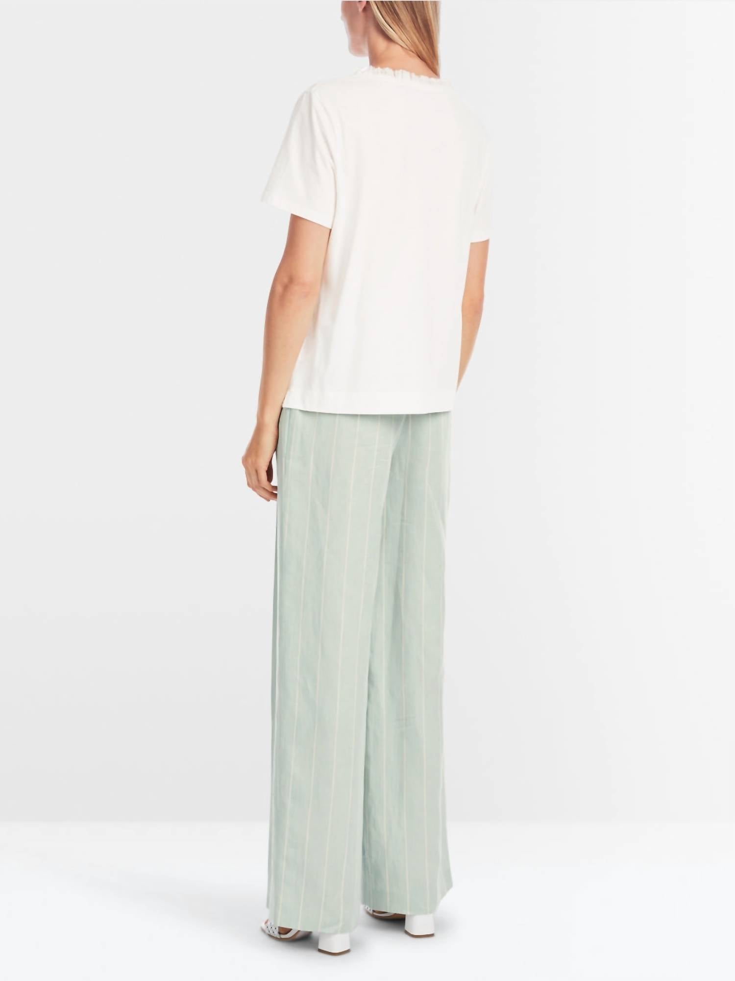 Marc Cain - Airy Short Sleeve T-shirt With Linen