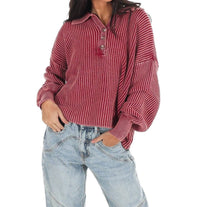 Zenana - Always on Point Collared Sweater