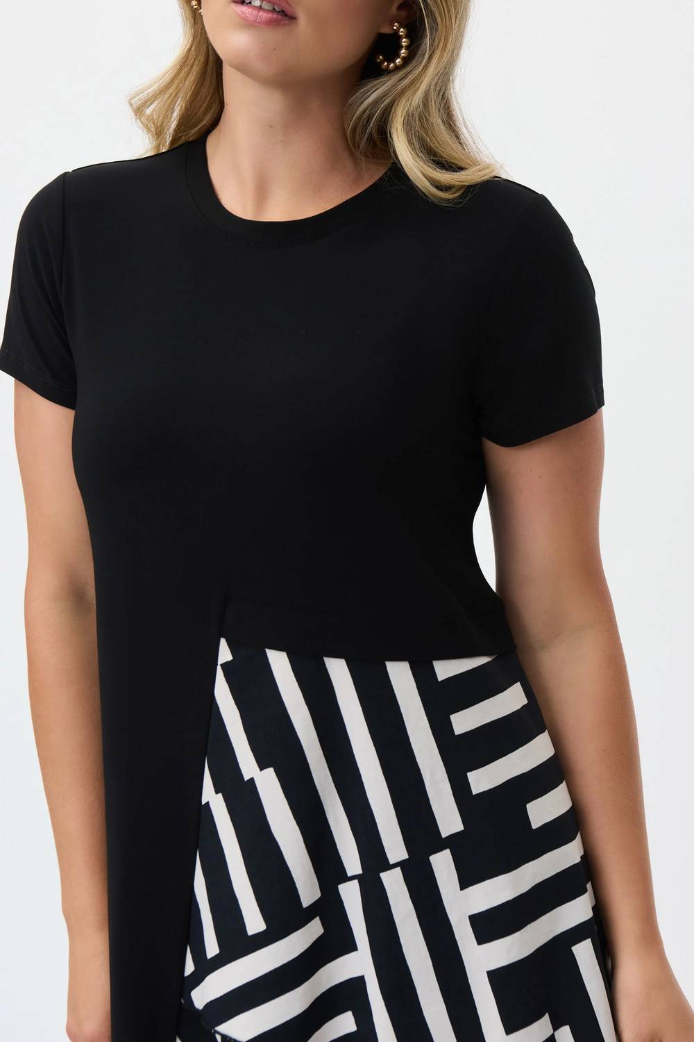 Joseph Ribkoff - Soren Silky Knit Woven Midi Dress