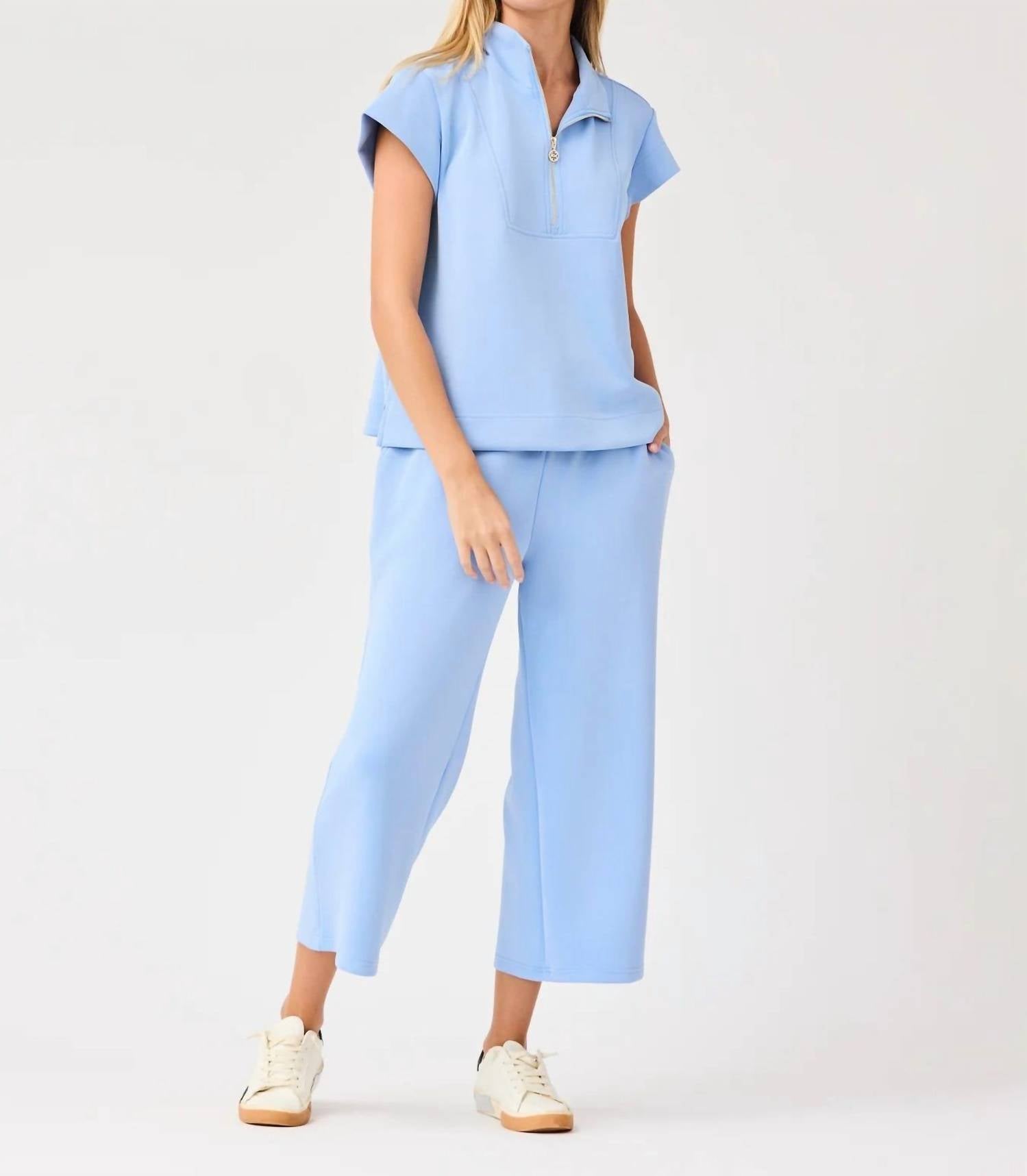 Mary Square Sabrina Pant in blue - women's pants - view 4
