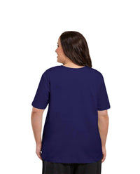 On The Plus Side - Jersey U-Neck Short Sleeve Tee - Plus