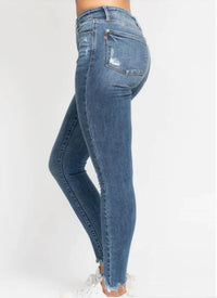 Judy Blue - Destroyed Shark Bite Skinny Jeans