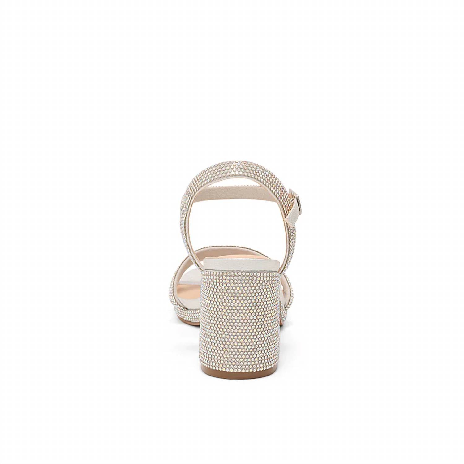 De Blossom Collection - Women's Strappy Low Platform Heels