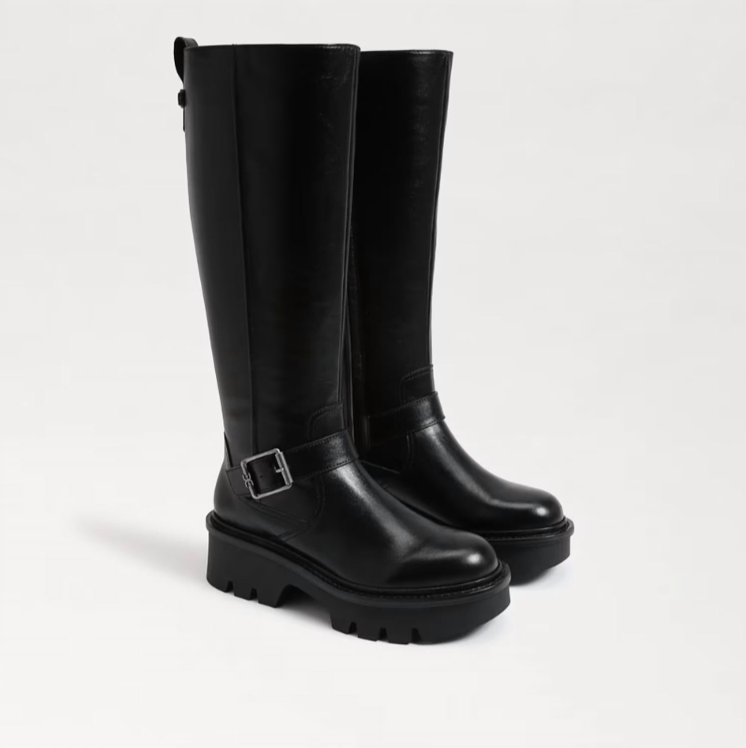 Sam Edelman - Women's Carter Buckle Detailed Wide Calf Knee High Boots