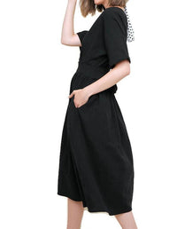 Umgee - Surplice Cotton Midi Dress
