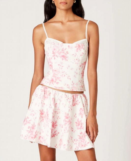 Nia - Fremont Sleeveless Floral Lace Trim Top