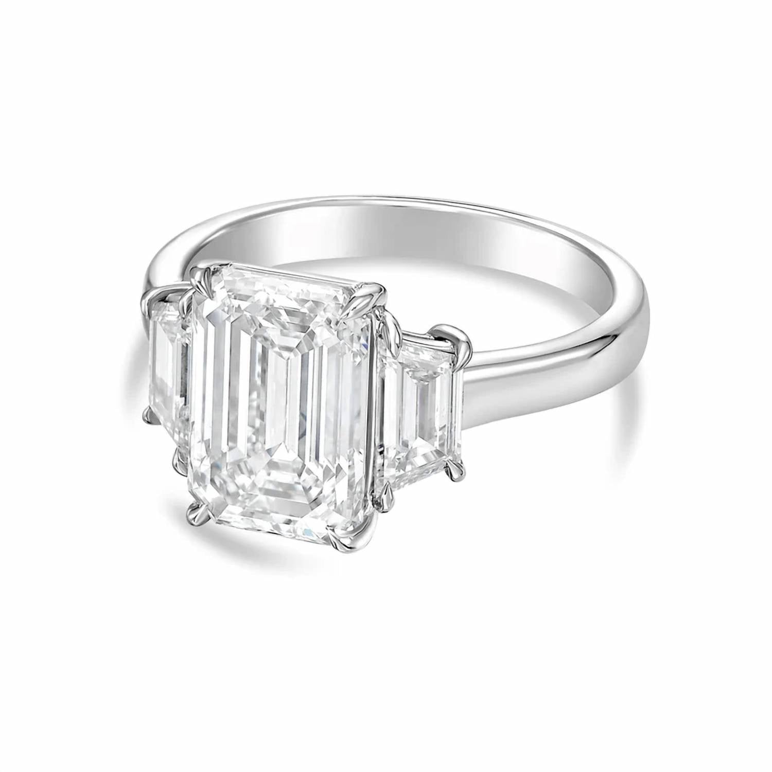 Diana M Jewels - Women's Emerald Lab-Grown Diamond Ring (3.00 Ct) - Signature