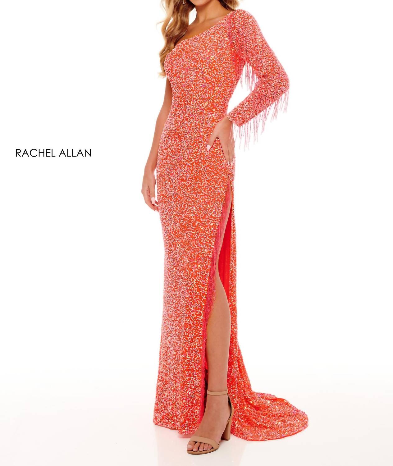 Rachel Allan - Long Sleeve Maxi Dress