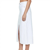 PISTOLA Alice Midi Skirt in white 2 - women's skirt - detail view