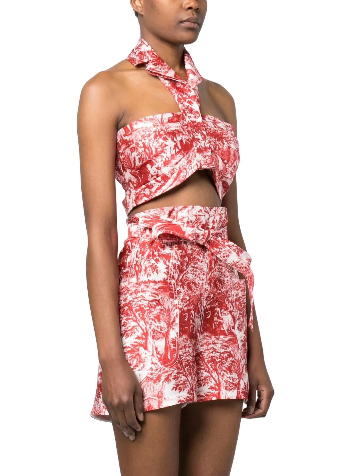 Philosophy Di Lorenzo Serafini - Toile De Jouy Radzmir Crop Top