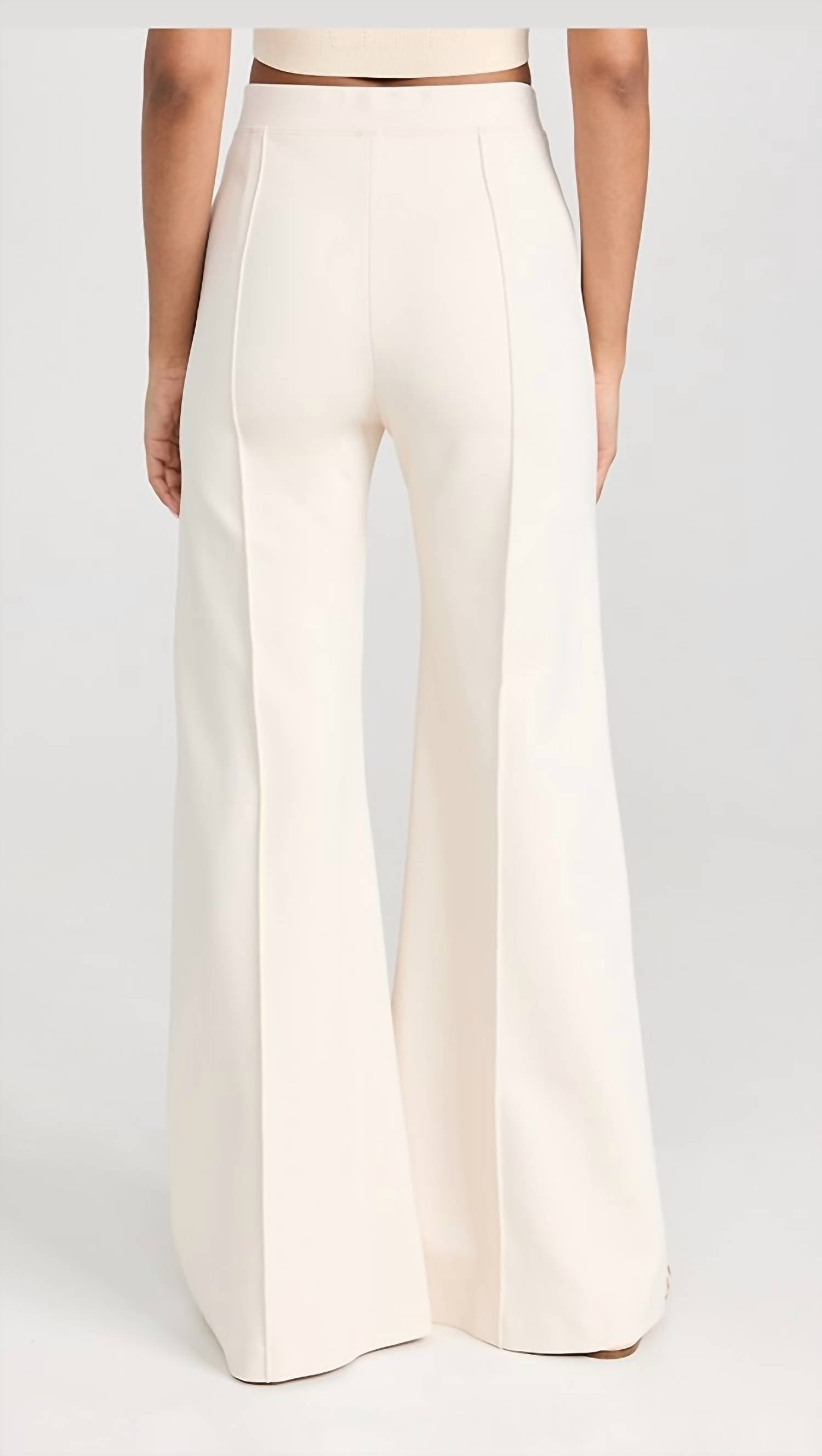 Rosetta Getty - Pintuck Wide Leg Flare Pants