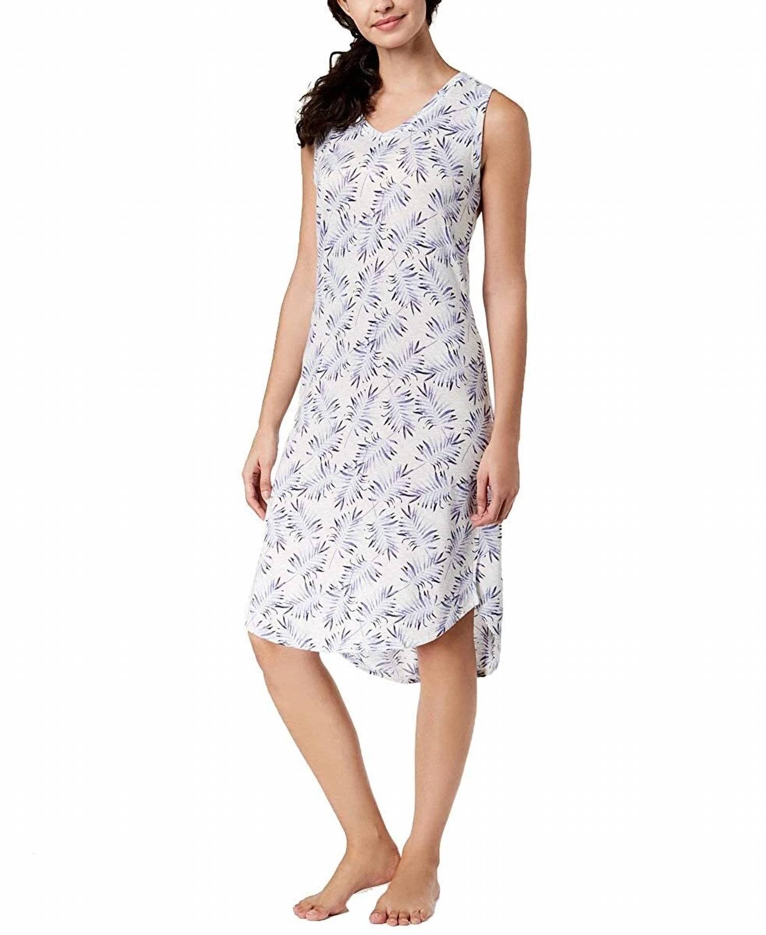 Ande - Whisperluxe High Low Hem Printed Chemise