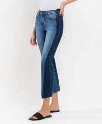 Vervet By Flying Monkey - Color Block Crop Straight Jeans