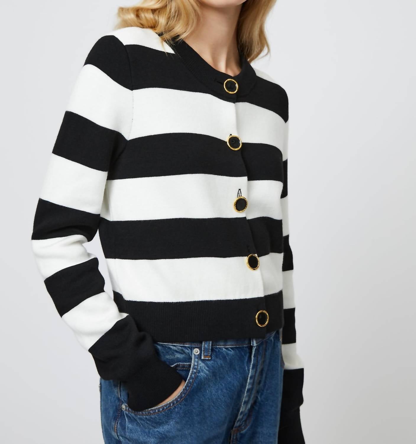 French Connection - Nadya Stripe Cardigan