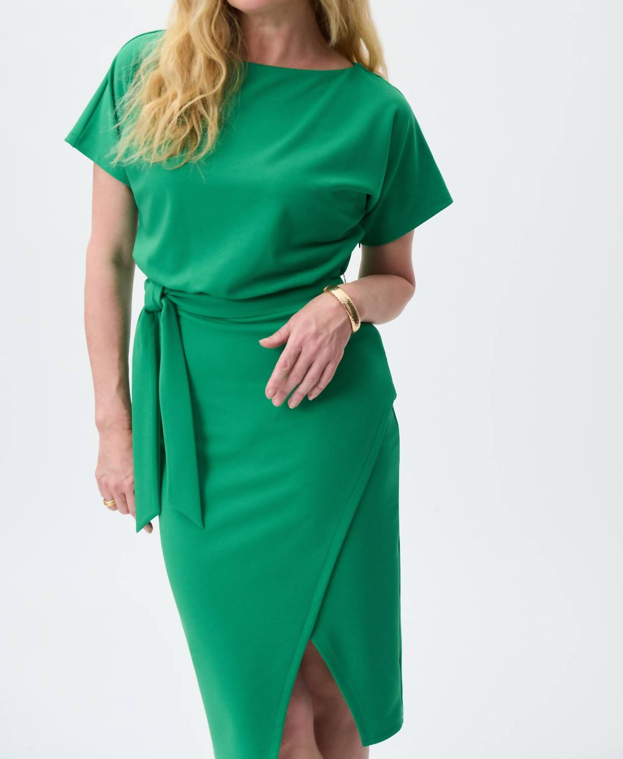 Joseph Ribkoff - Sheath Knee-length Belted Dress