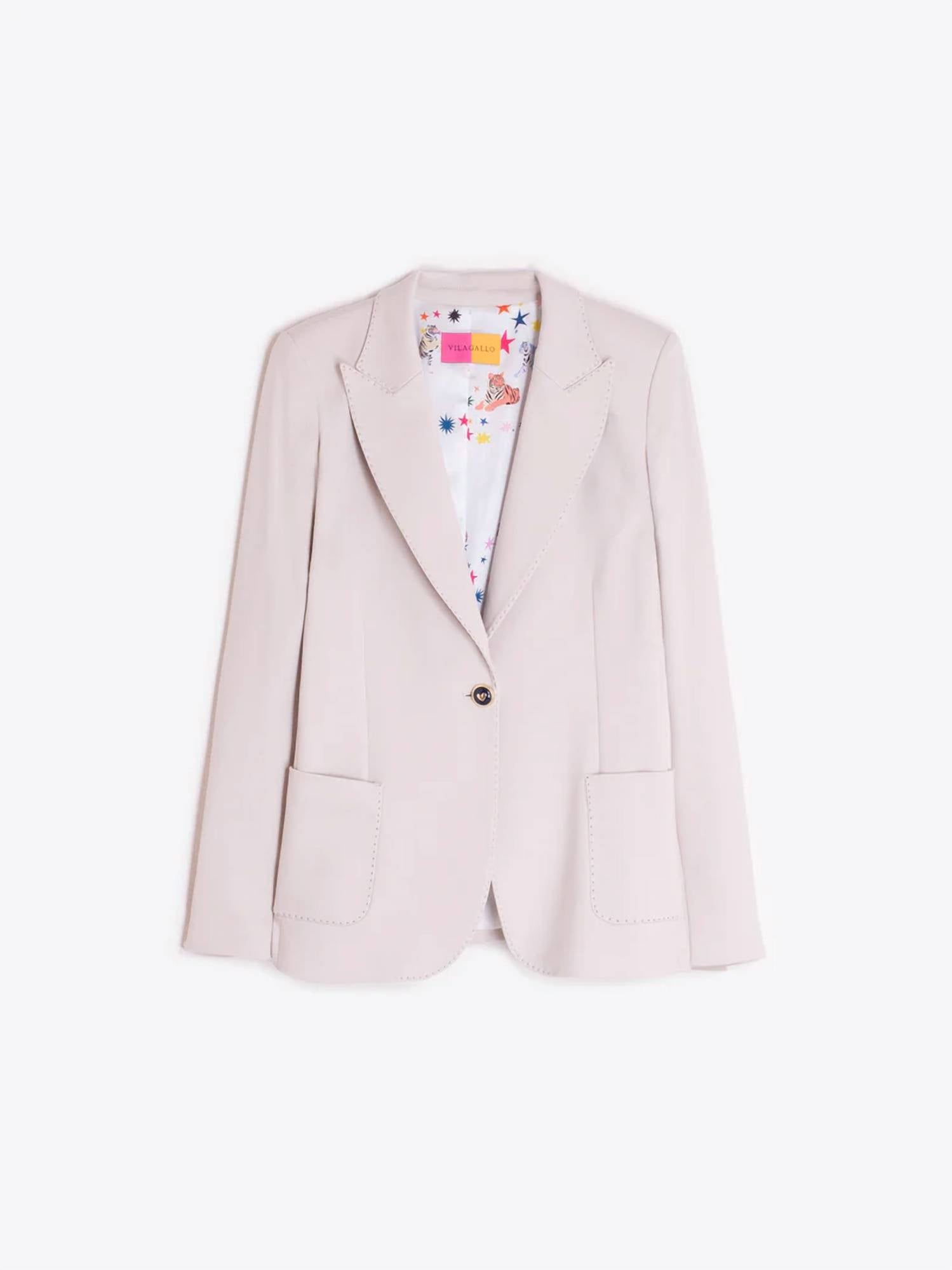 Vilagallo - Women's Structured jacket with heart buttons