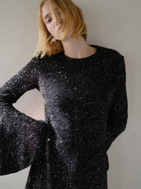 Frame - Women's Sequin Flutter Sleeve Dress