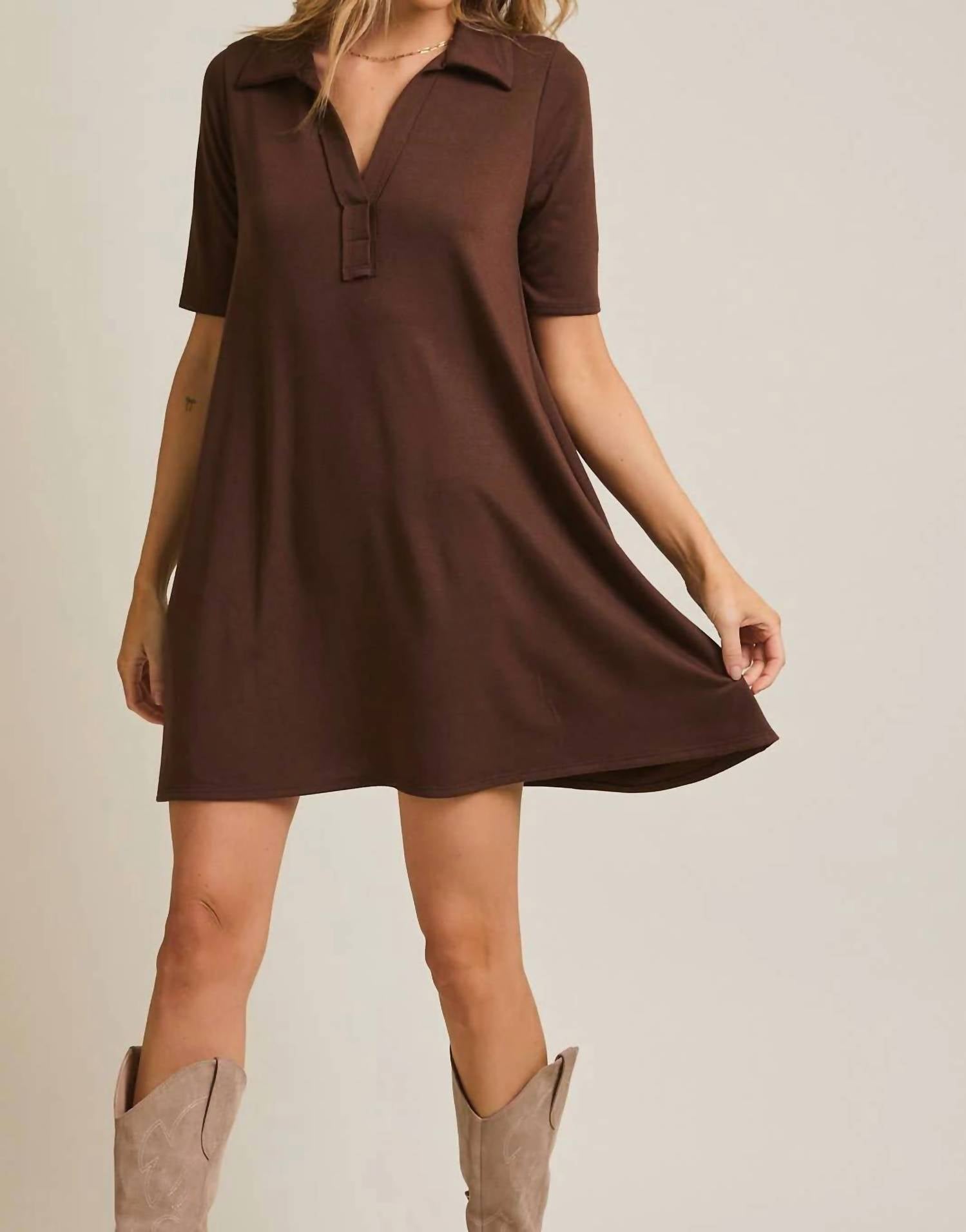 Gilli - Agatha Polo Style Knit Dress