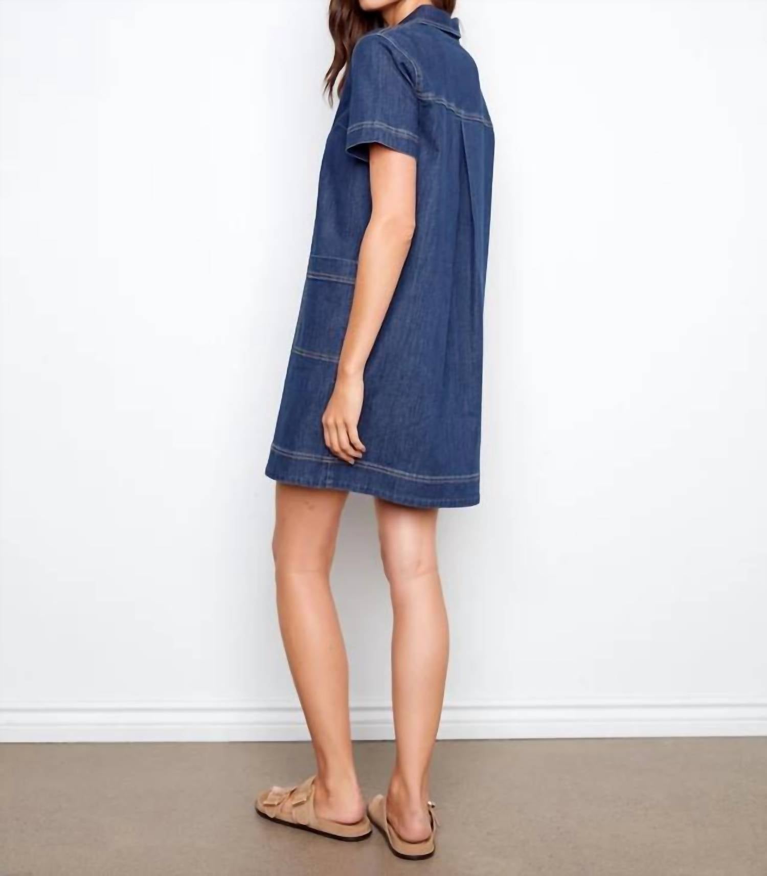 Charlie B - Short Sleeve Denim Dress