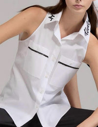 Tricot Chic - Monaco Contrast Sleeveless Shirt