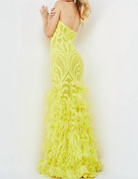 Jovani - Sequin Embellished Sheath Prom Dress