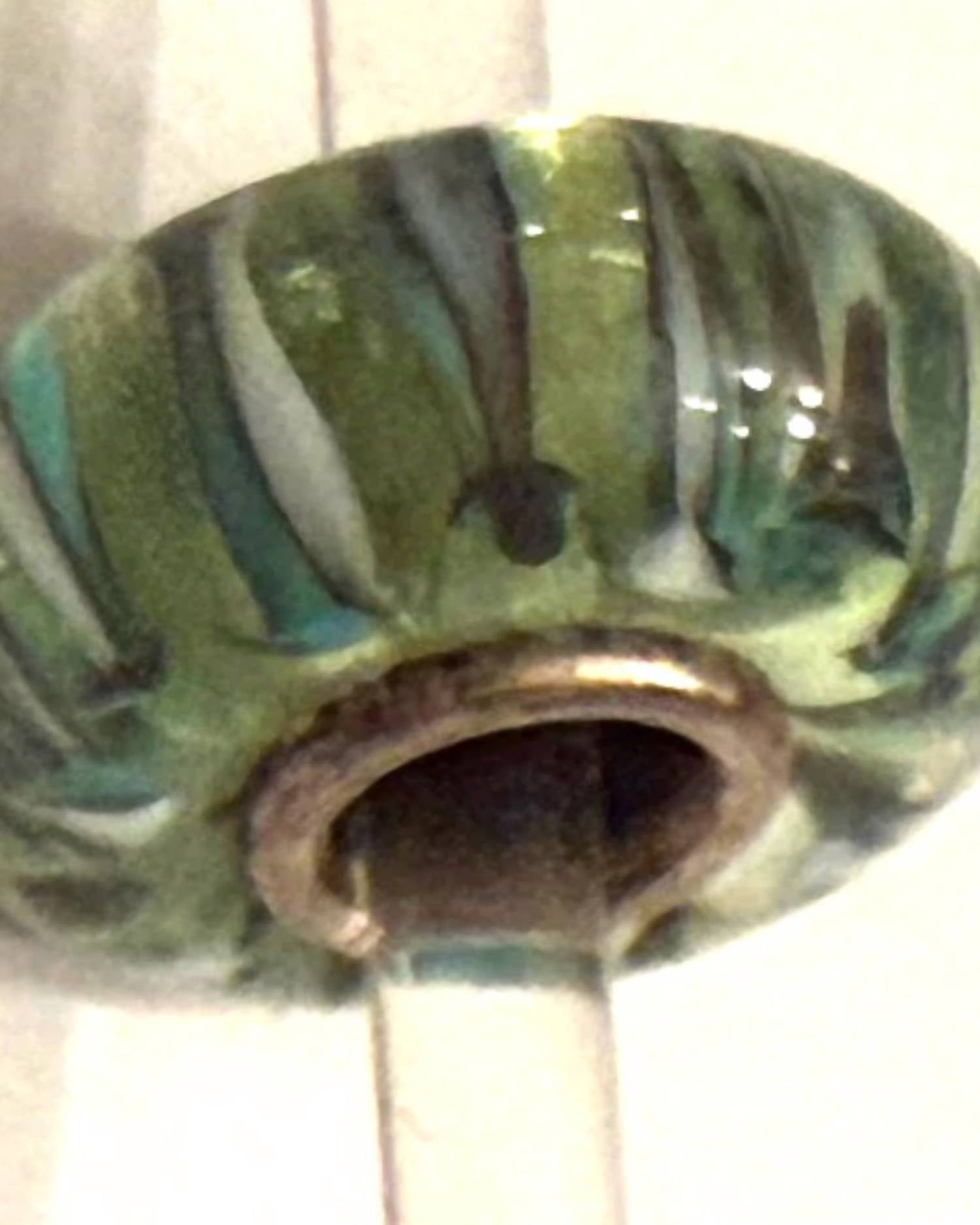 Trollbeads Women's Universal Charm Bead in unique green green stripes - women's item - detail view