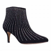 J. Renee - Women's Alannis Suede Rhinestone Bootie