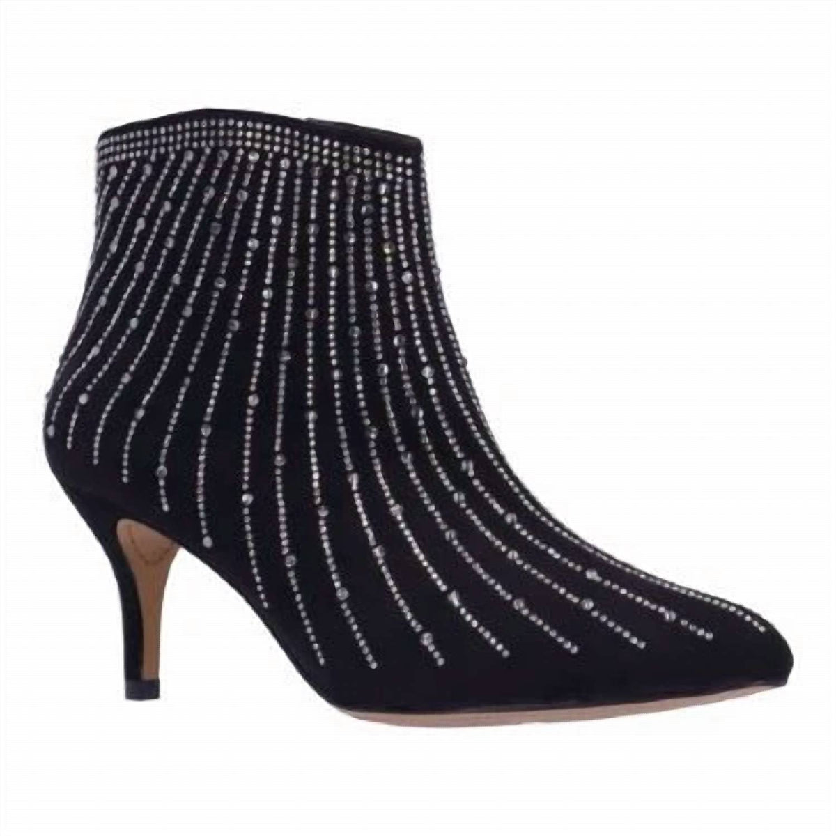 J. Renee - Women's Alannis Suede Rhinestone Bootie