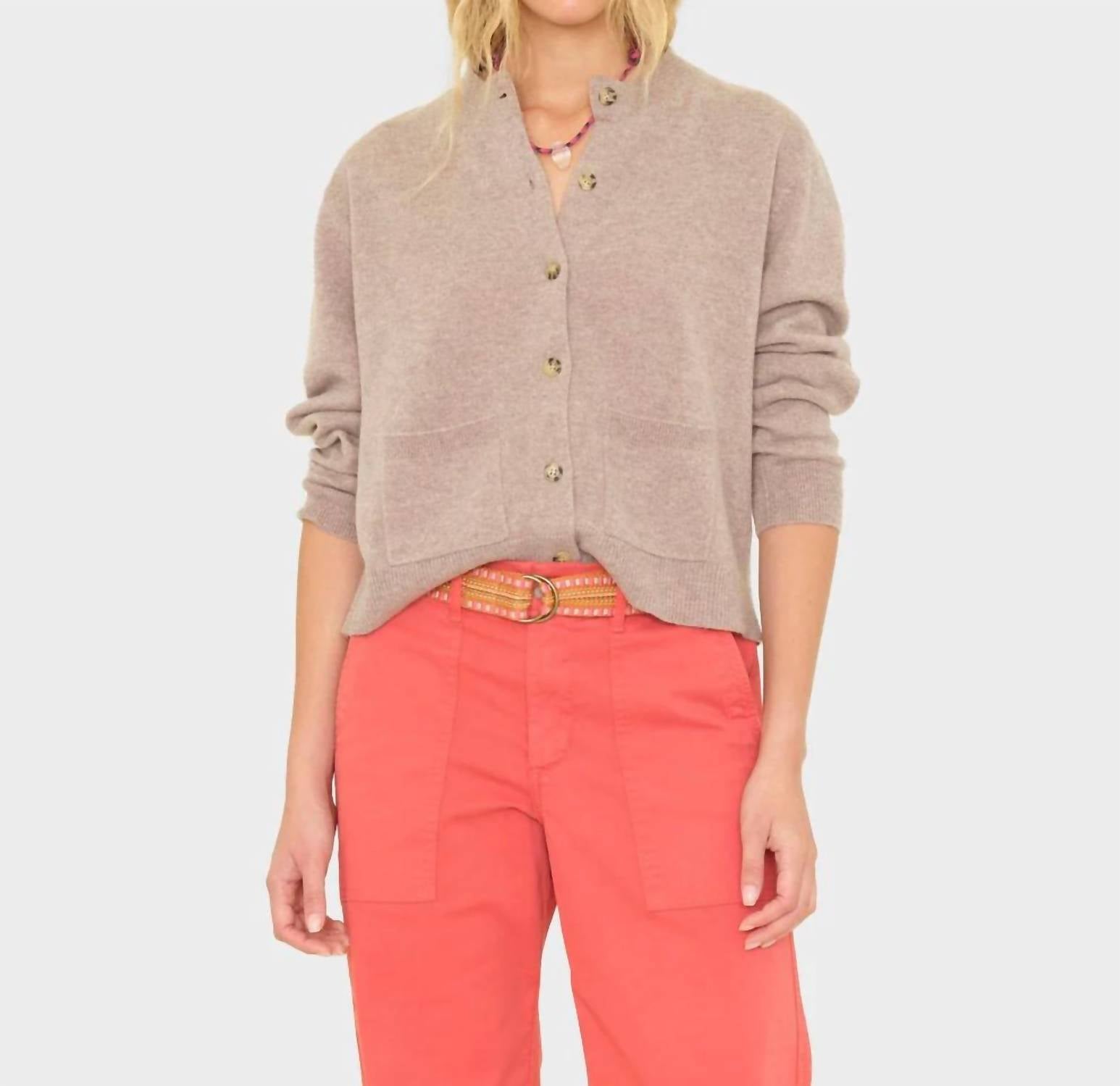 XIRENA Lillian Cardigan in heather brown - women's cardigan