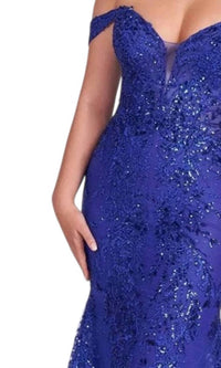 Ellie Wilde - Off Shoulder Sequin Prom Dress