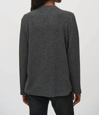 Joseph Ribkoff - Two-tone Color Block Textured Tunic