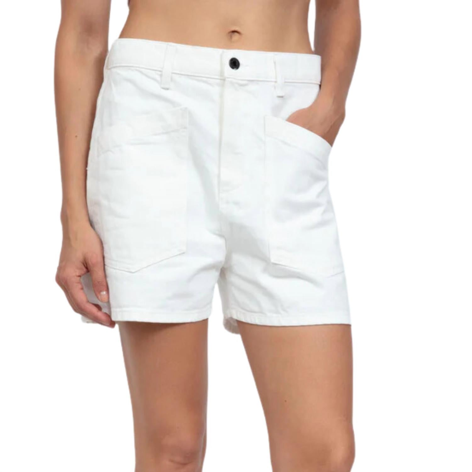ASKK NY Women's Virginia Short in ivory - women's shorts