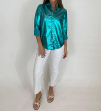 Lanhtropy - San Marino Metallic Linen Shirt