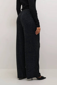 Kaffe - Kaellie Glitter Jersey Wide Leg Trousers