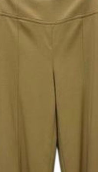 600 West Women Side Zip Straight Leg Pant in camel - women's pants - detail view