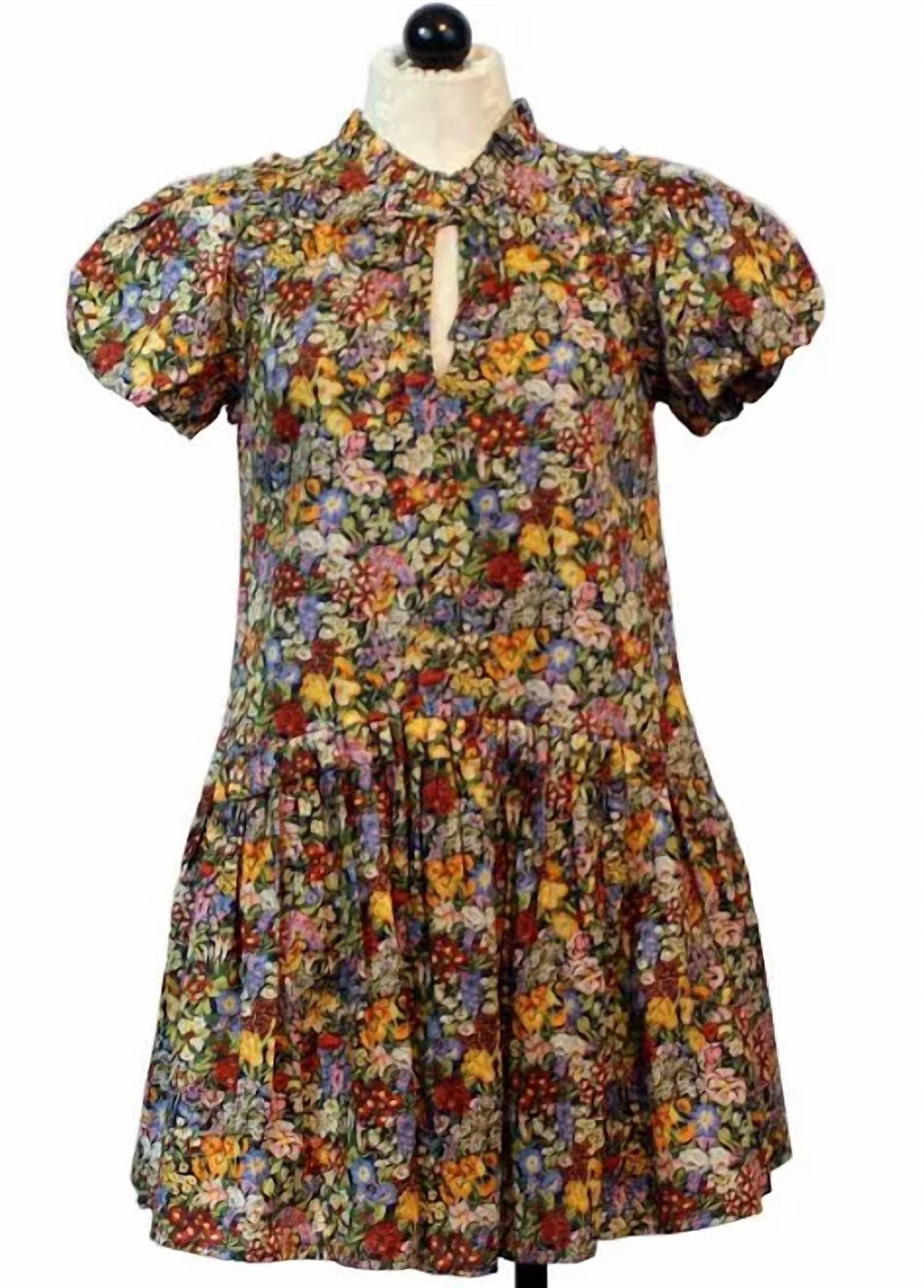 LOVE THE LABEL Cottage Garden Mini Dress in liberty - women's dress