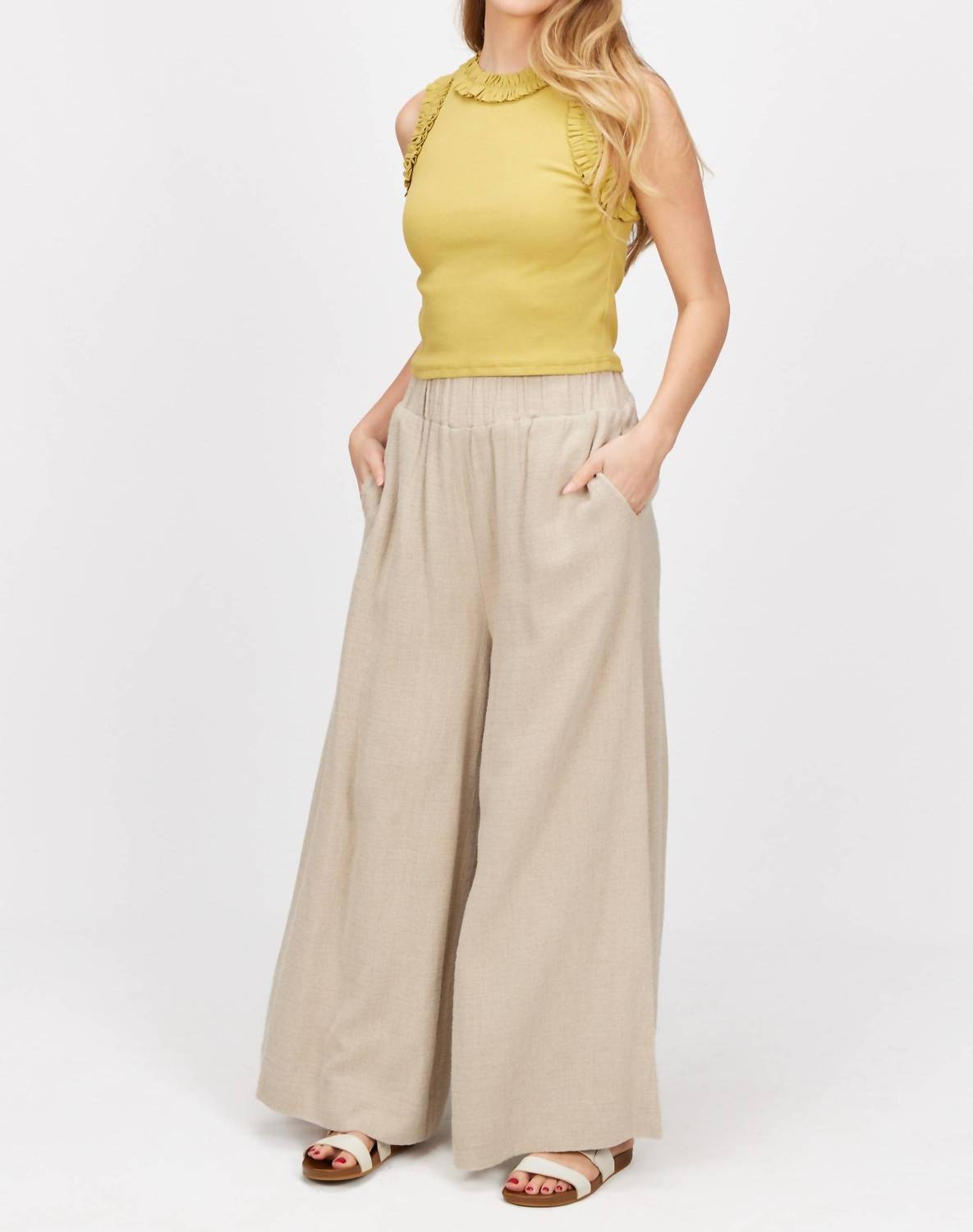 Before You Collection - Ruffle Ribbed Tank Top