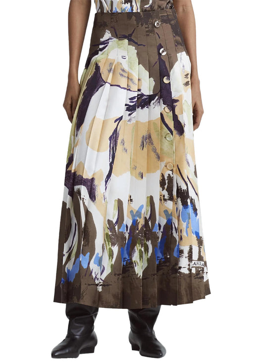 Altuzarra - Tullius Printed Silk Twill Skirt