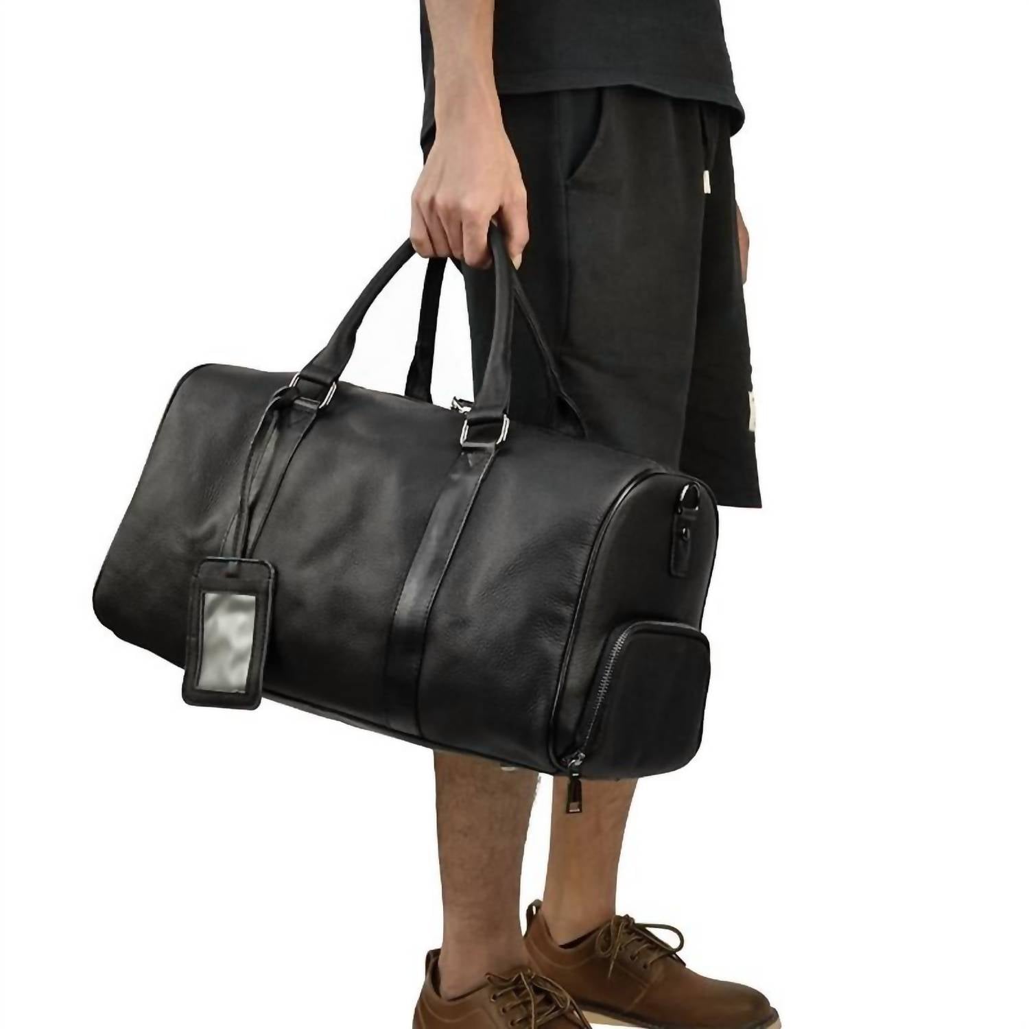 Steel Horse Leather - Men's Endre Weekender Vintage Leather Duffle Bag