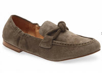 CHOCOLAT BLU Women's Anya Suede Loafers in taupe - women's flats
