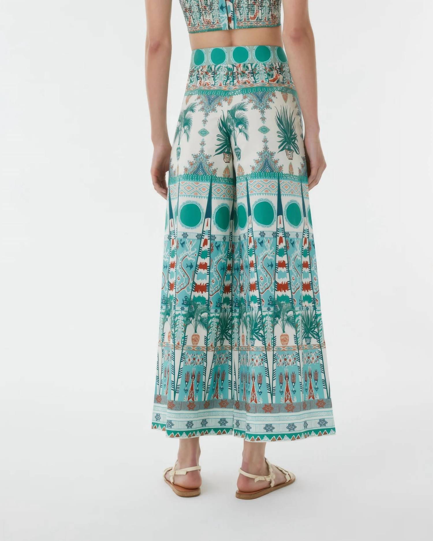 Emporio Sirenuse - Printed Wide Leg Pants