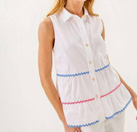 Lilly Pulitzer - Breah Sleeveless Button Down