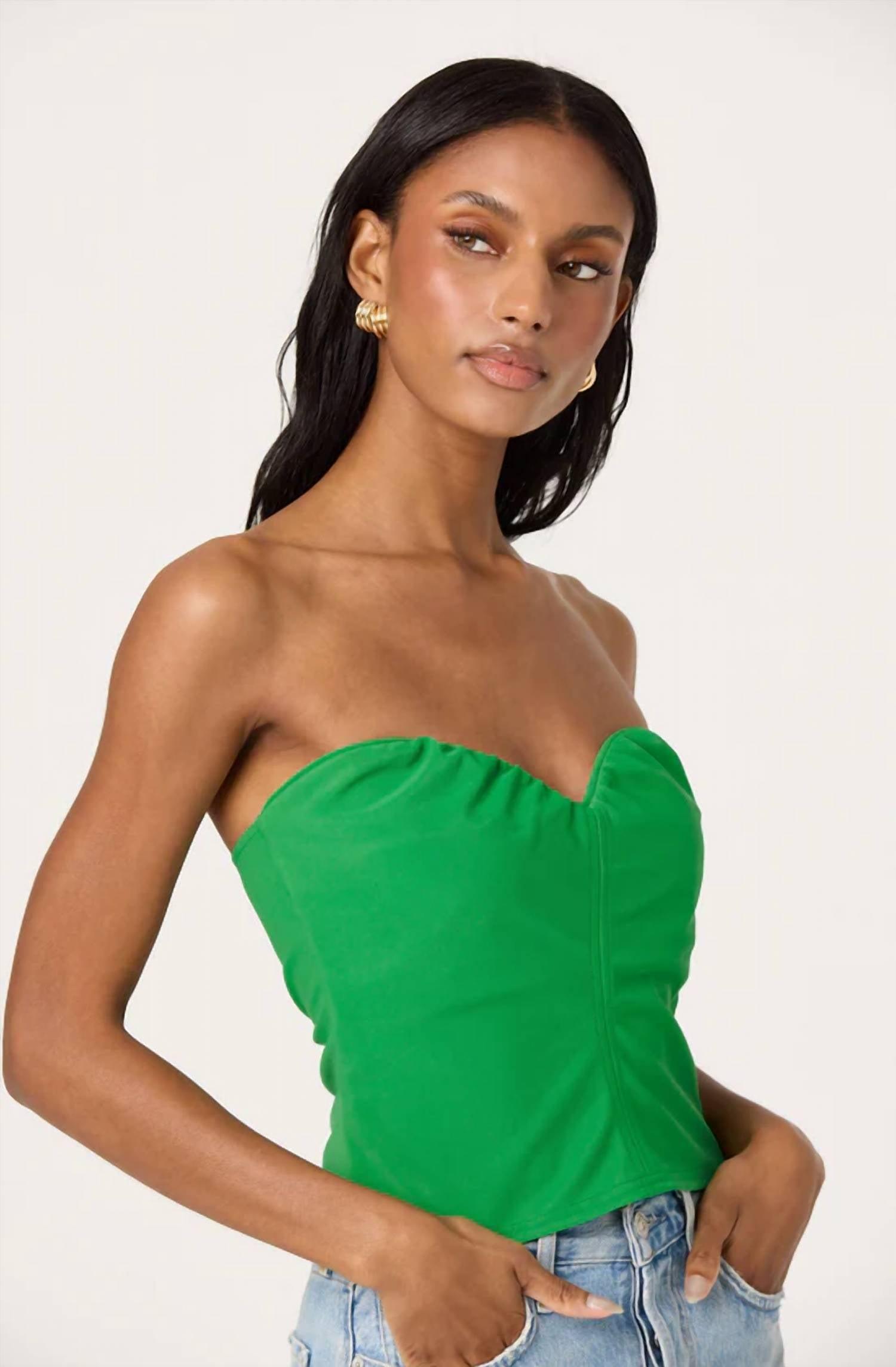 Astr - Morganne Strapless Sweetheart Top