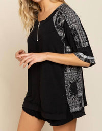 POL Not So Basic Knit Top in black - women's shirt - view 4