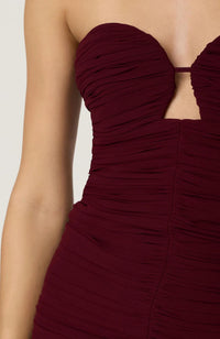 Astr - Salena Strapless Ruched Mini Dress