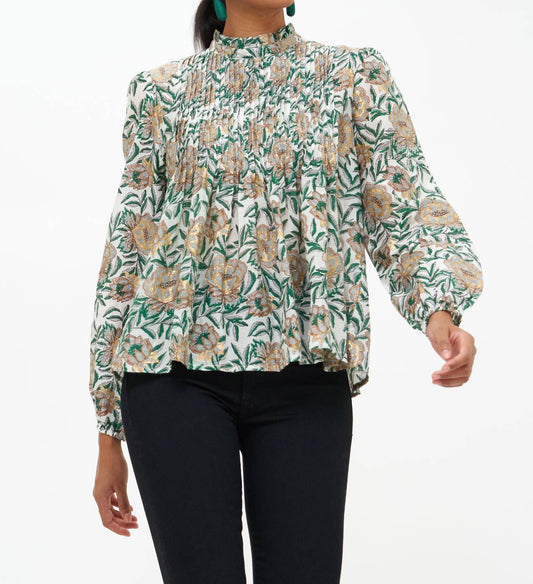 Oliphant - Long Sleeve Pintuck Blouse