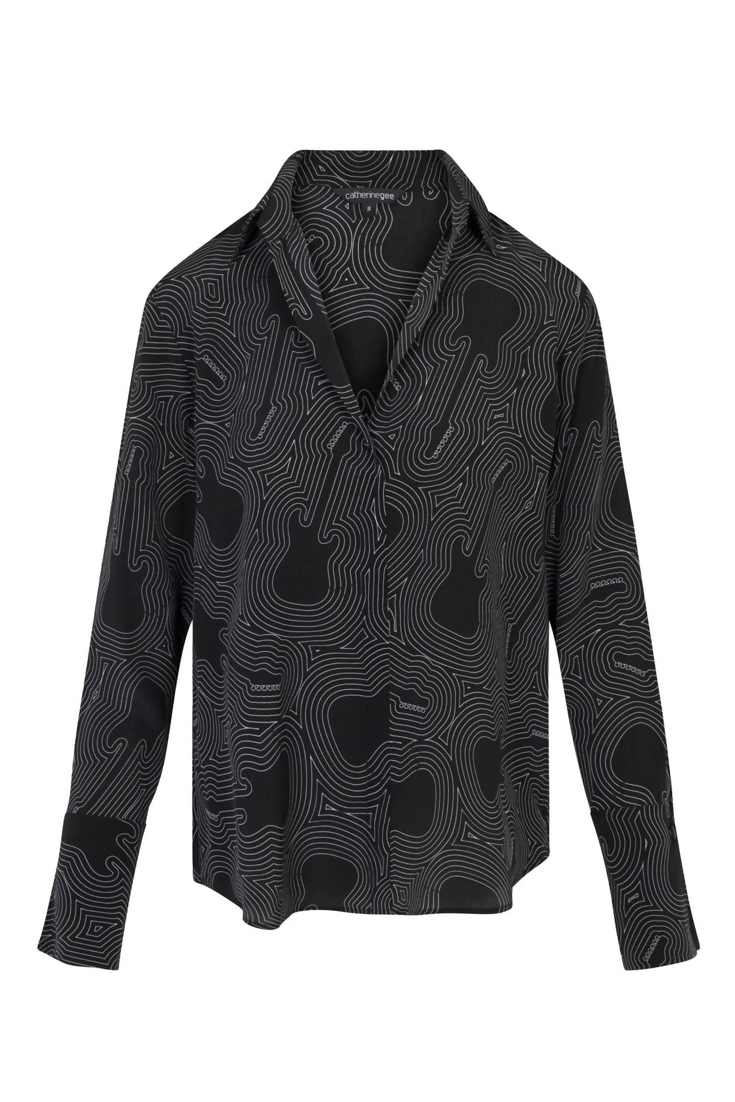 Catherine Gee - Daria French Cuff Silk Blouse